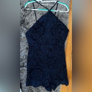 Blue lace romper : ASTR the label